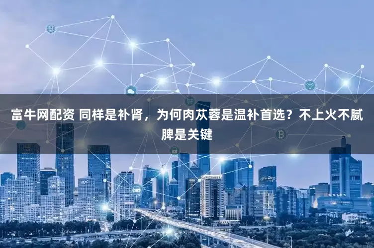 富牛网配资 同样是补肾，为何肉苁蓉是温补首选？不上火不腻脾是关键